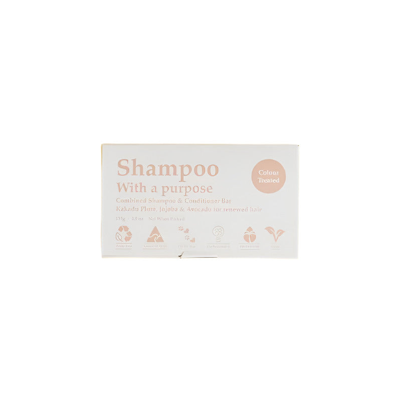 SHAMPOO WITH A PURPOSE Shampoo & Conditioner Bar - Colour Treated Hair