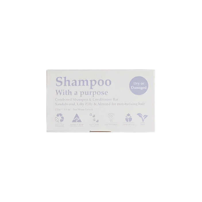 SHAMPOO WITH A PURPOSE Shampoo & Conditioner Bar - Dry or Damaged
