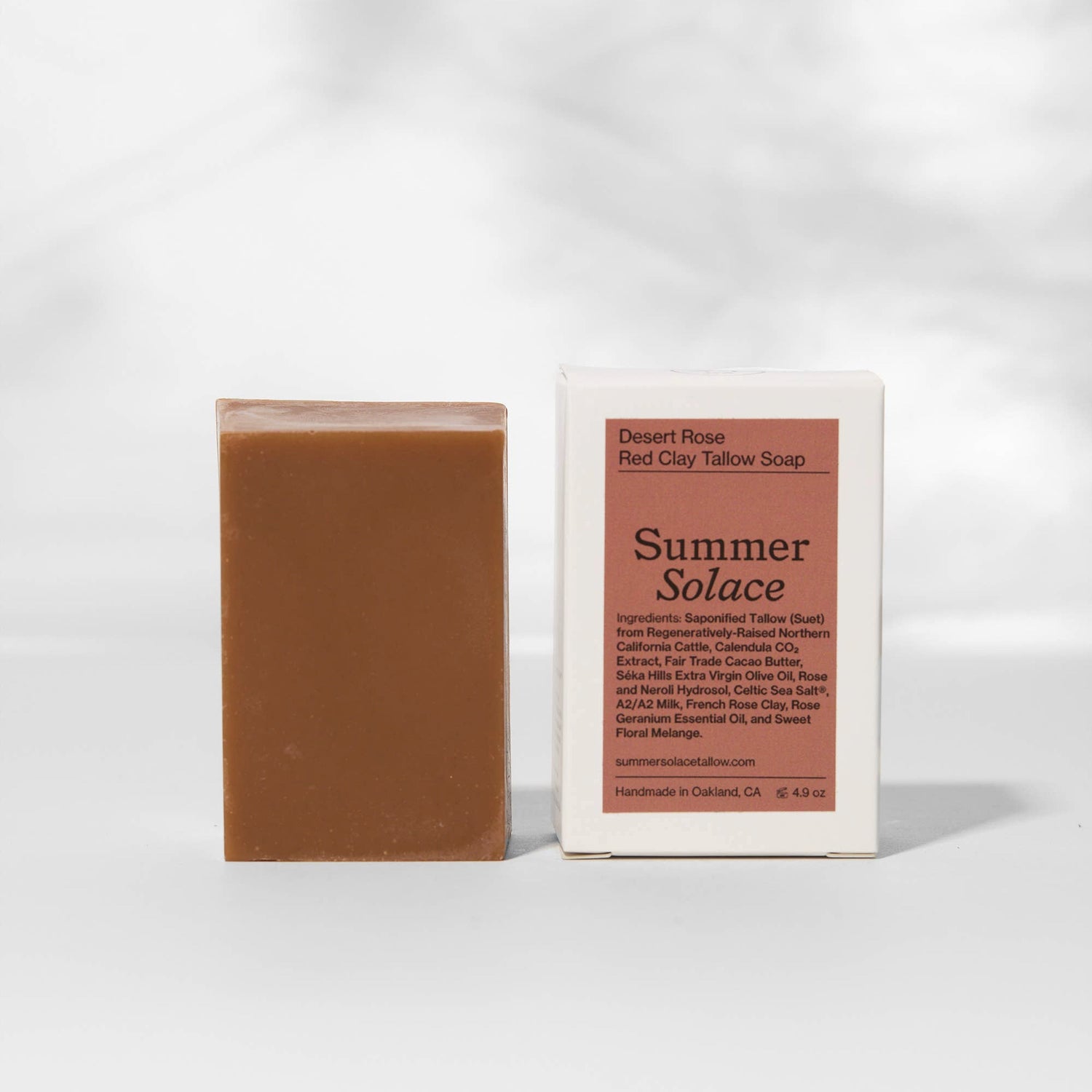 SUMMER SOLACE Bar Soap | Desert Rose Floral & Clay Infused