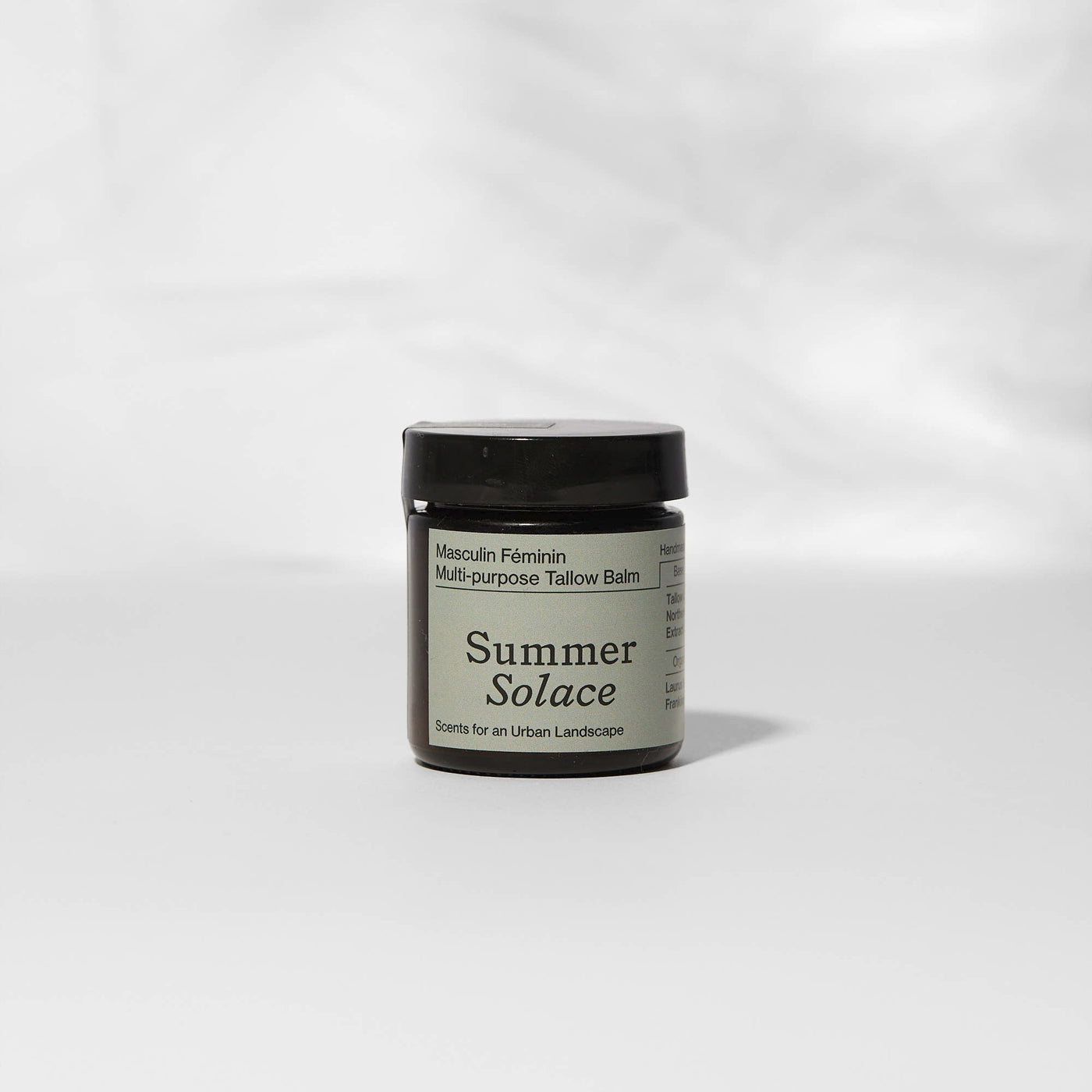 SUMMER SOLACE Tallow Balm | Masculin Féminin Patchouli & Hinoki