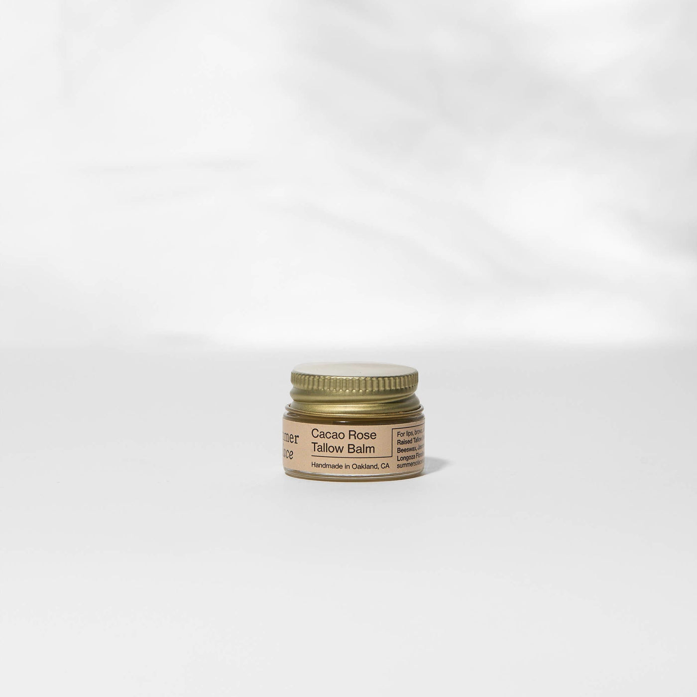 SUMMER SOLACE Tallow Balm | Cacao Rose Lip, Brow & Cuticle