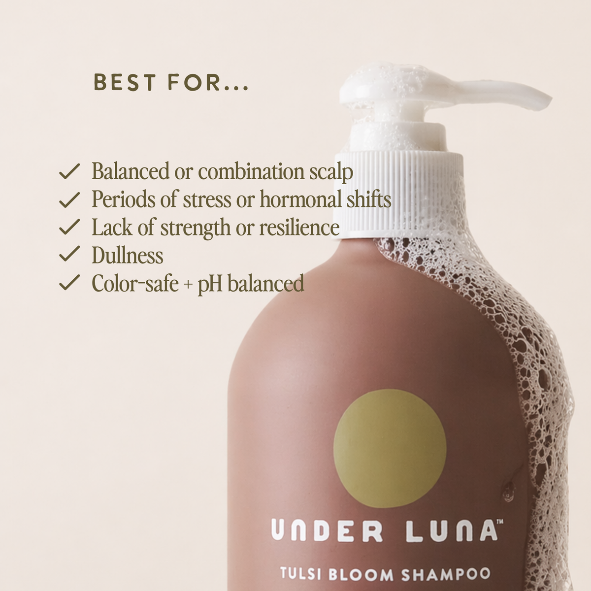 UNDER LUNA Shampoo | Tulsi Bloom Balanced Scalp