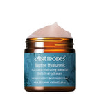 Antipodes skincare product jar with cream on a white background