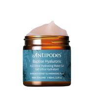 Antipodes skincare product jar with cream on a white background