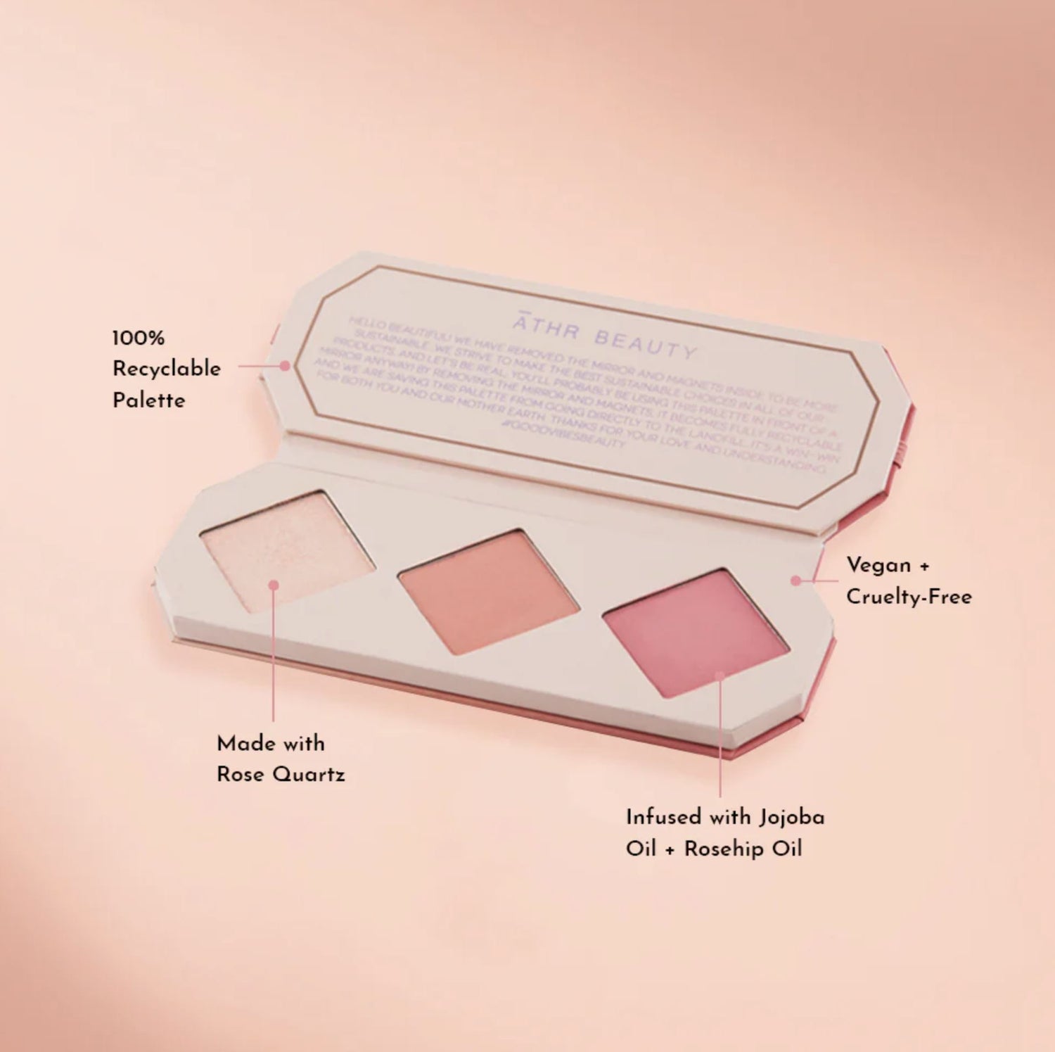 ATHR BEAUTY  Cheek Palette - Rose Quartz