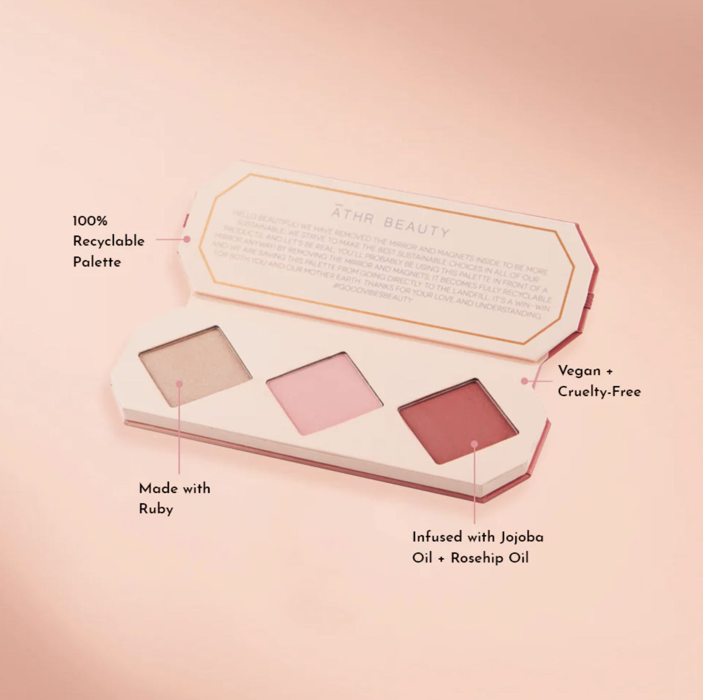 ATHR BEAUTY  Cheek Palette - Ruby