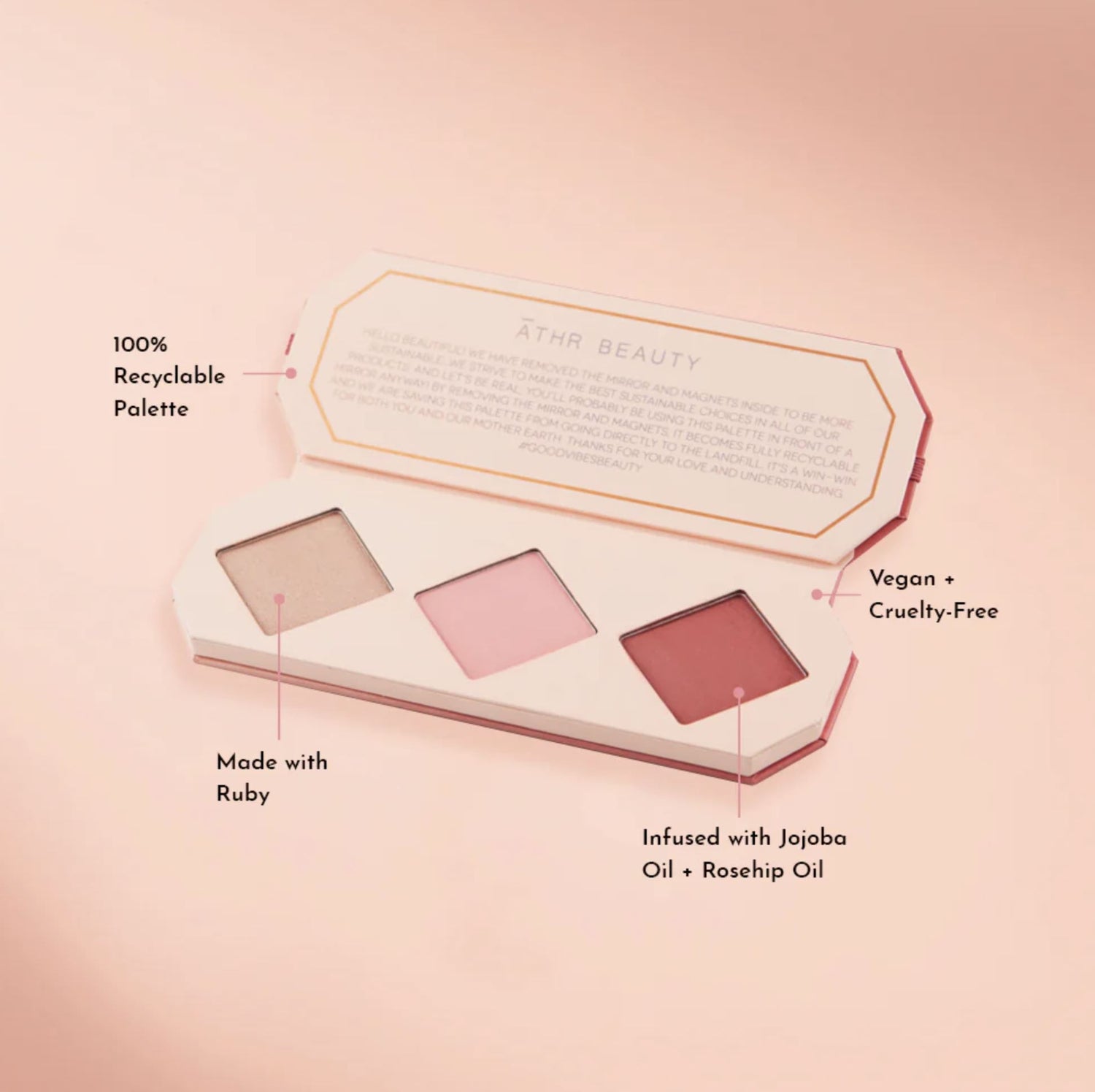 ATHR BEAUTY  Cheek Palette - Ruby