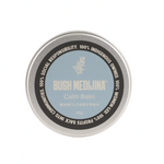 Bush Medjina Calm Balm container on a light gray background
