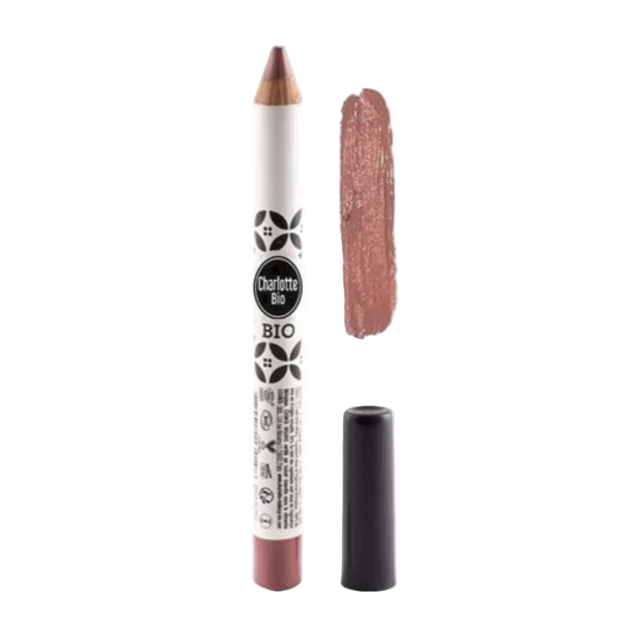 Lip liner with cap on a white background