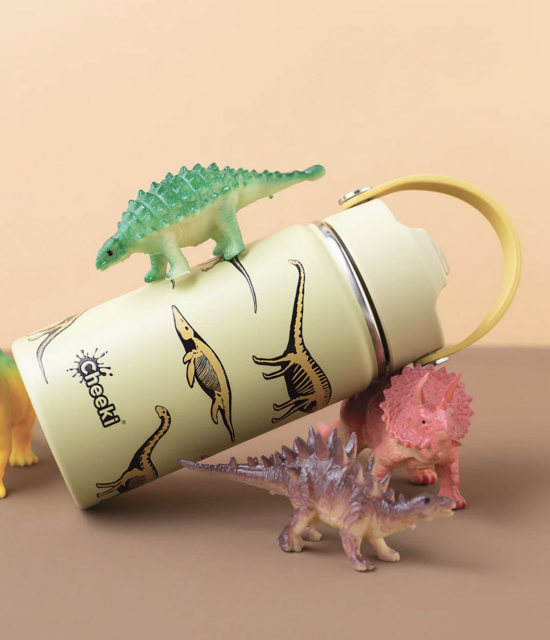 CHEEKI Insulated Kids Bottle - Dinosaur