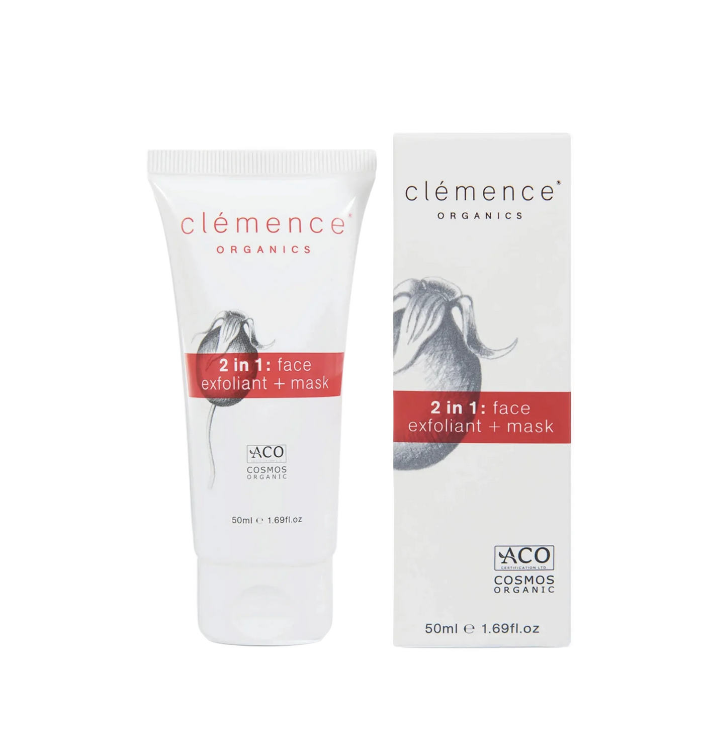 CLÉMENCE ORGANICS Exfoliant + Mask | 2-in-1 Facial Polish