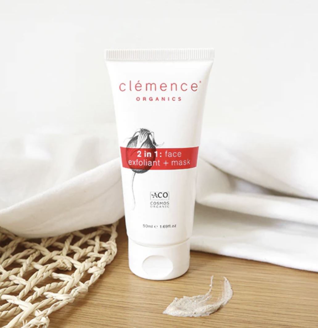 CLÉMENCE ORGANICS Exfoliant + Mask