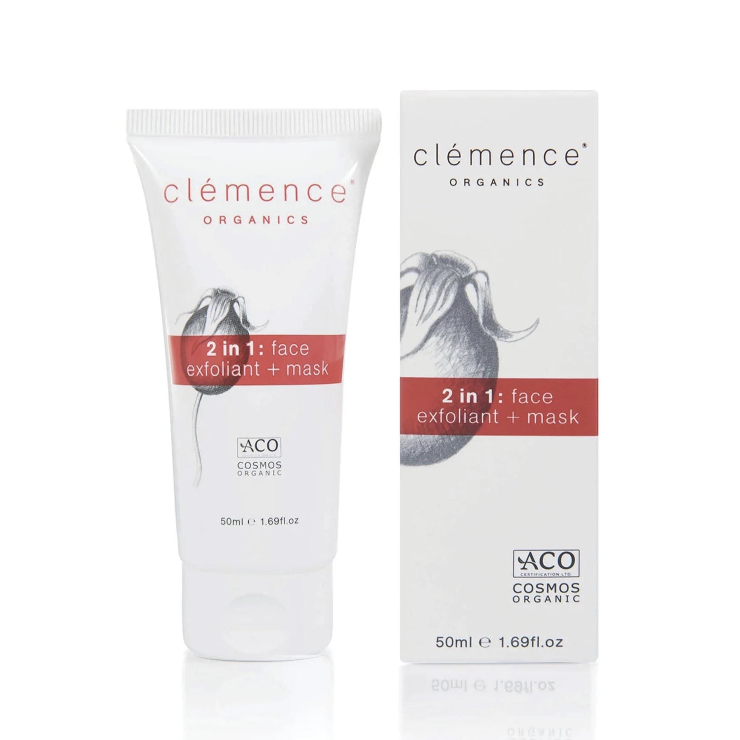 CLÉMENCE ORGANICS Exfoliant + Mask
