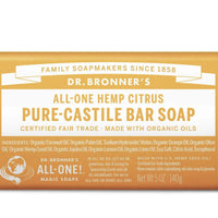 DR. BRONNER'S Pure-Castile Bar Soap - Citrus