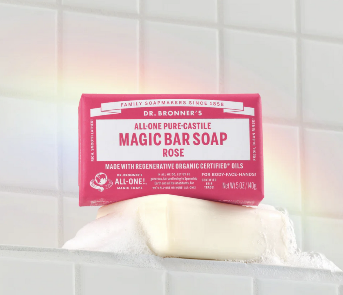 DR. BRONNER'S Pure-Castile Magic Bar Soap Rose