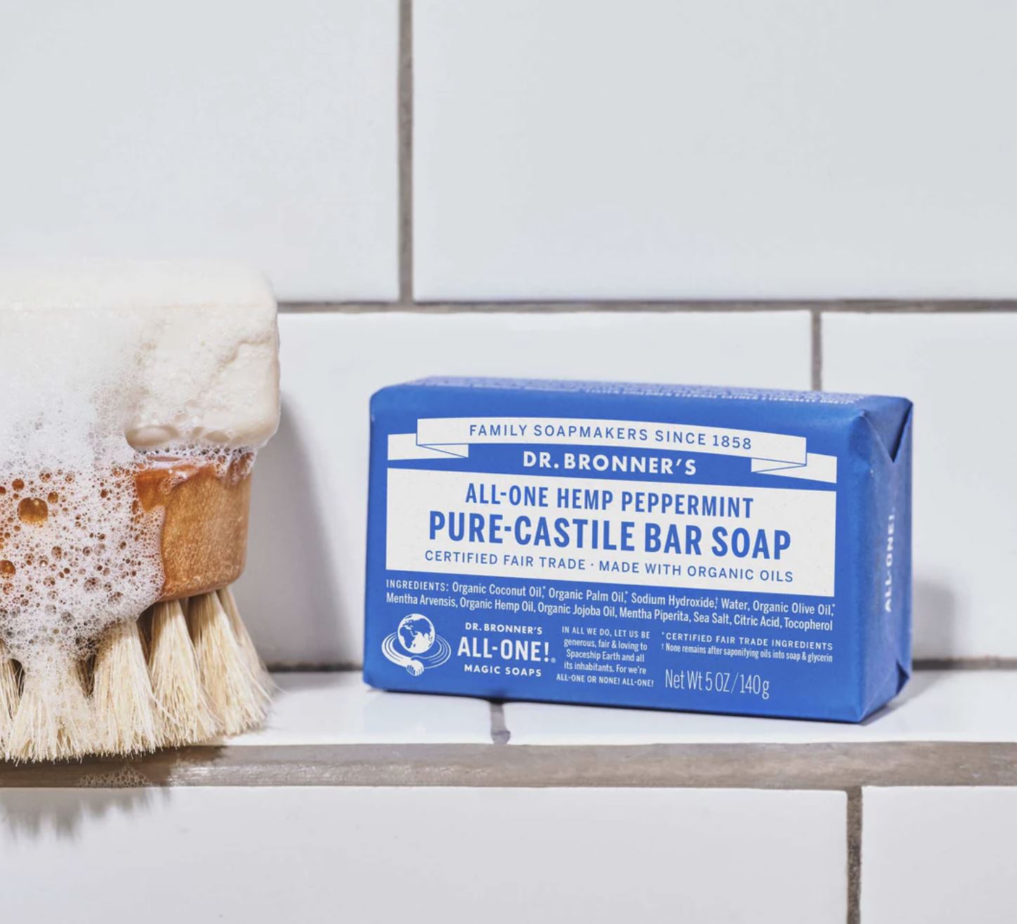 DR. BRONNER'S Pure-Castile Bar Soap - Peppermint