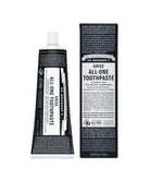 Dr. Bronner's Anise All-One Toothpaste tube and packaging on a white background