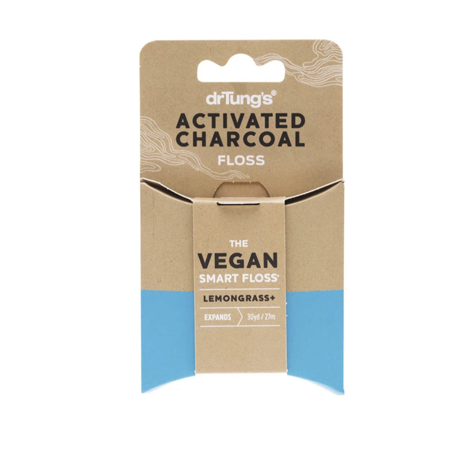 DR. TUNG'S Vegan Dental Floss - Activated Charcoal & Lemongrass