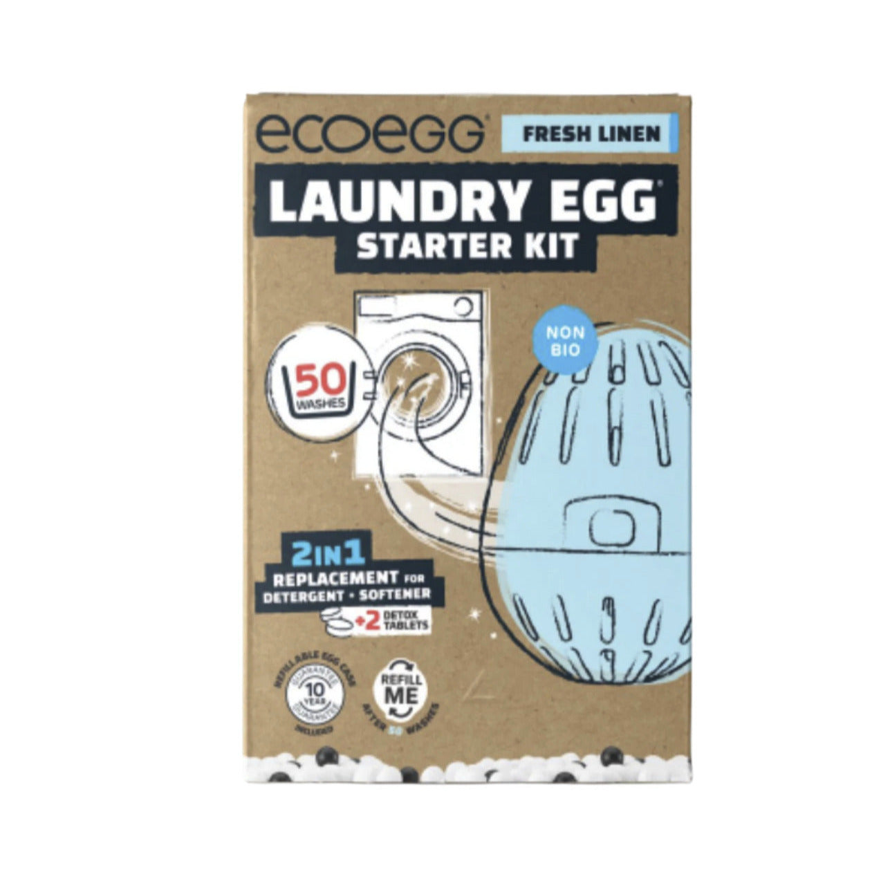 ECOEGG Laundry Egg Starter Kit - 50 washes