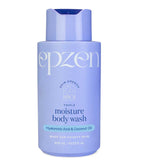 Epzen triple moisture body wash bottle on a white background