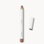 Lip liner pencil, pink beige, with white casing on a white background