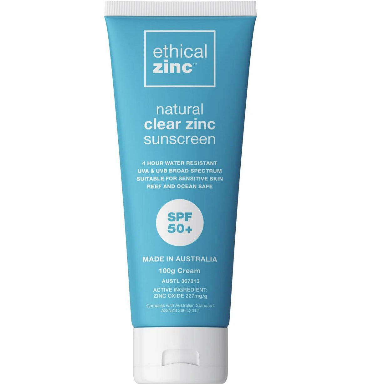 ETHICAL ZINC Natural Clear Zinc Sunscreen SPF50+