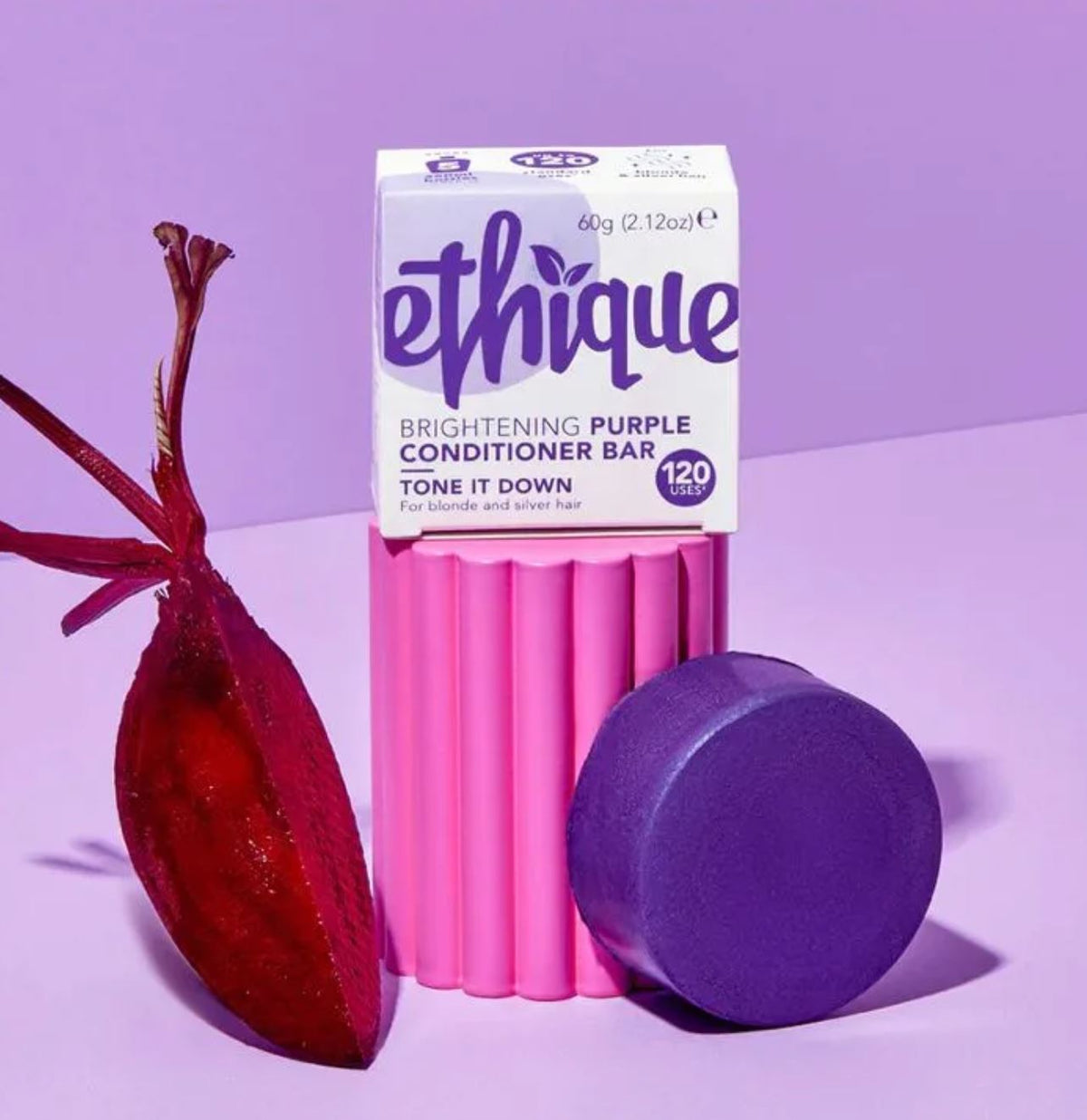ETHIQUE Tone It Down™ Conditioner Bar | Brassy Blonde & Grey Hair