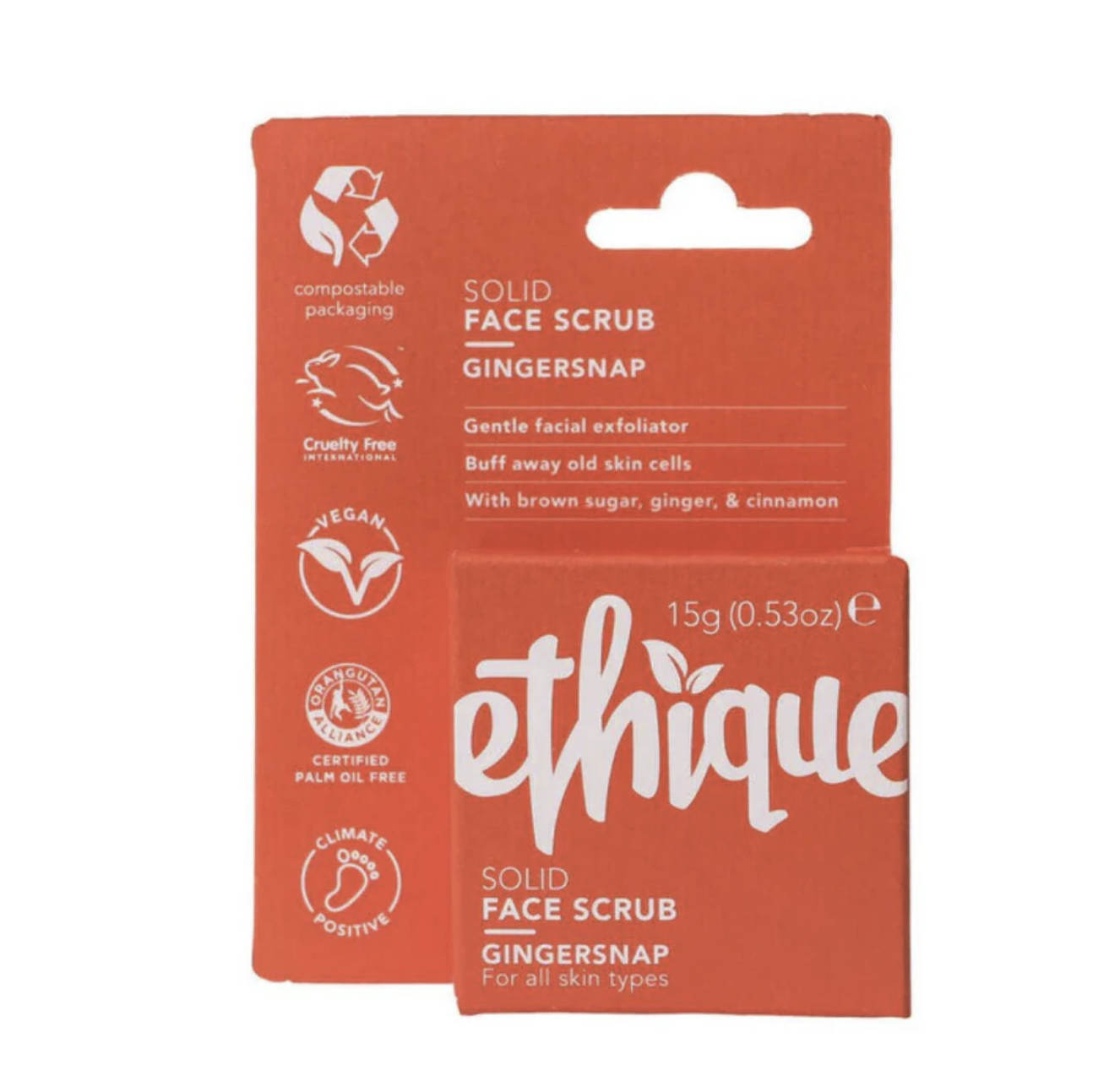 ETHIQUE Solid Face Scrub | Gingersnap