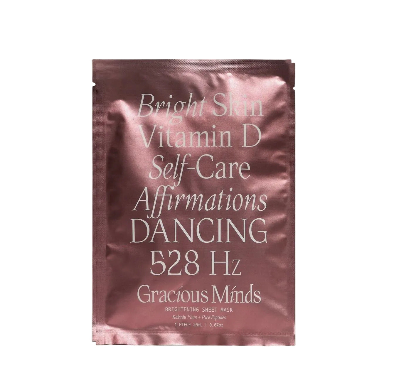 GRACIOUS MINDS Bright Unveil Sheet Mask