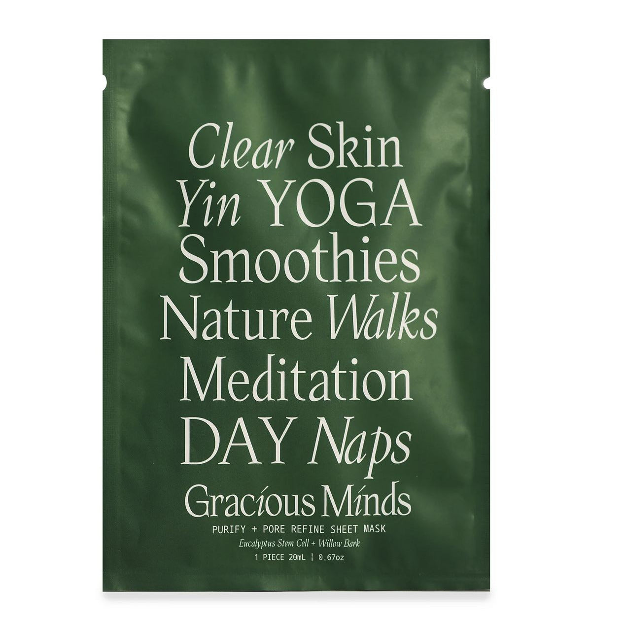 GRACIOUS MINDS Purify and Pore Refine Sheet Mask