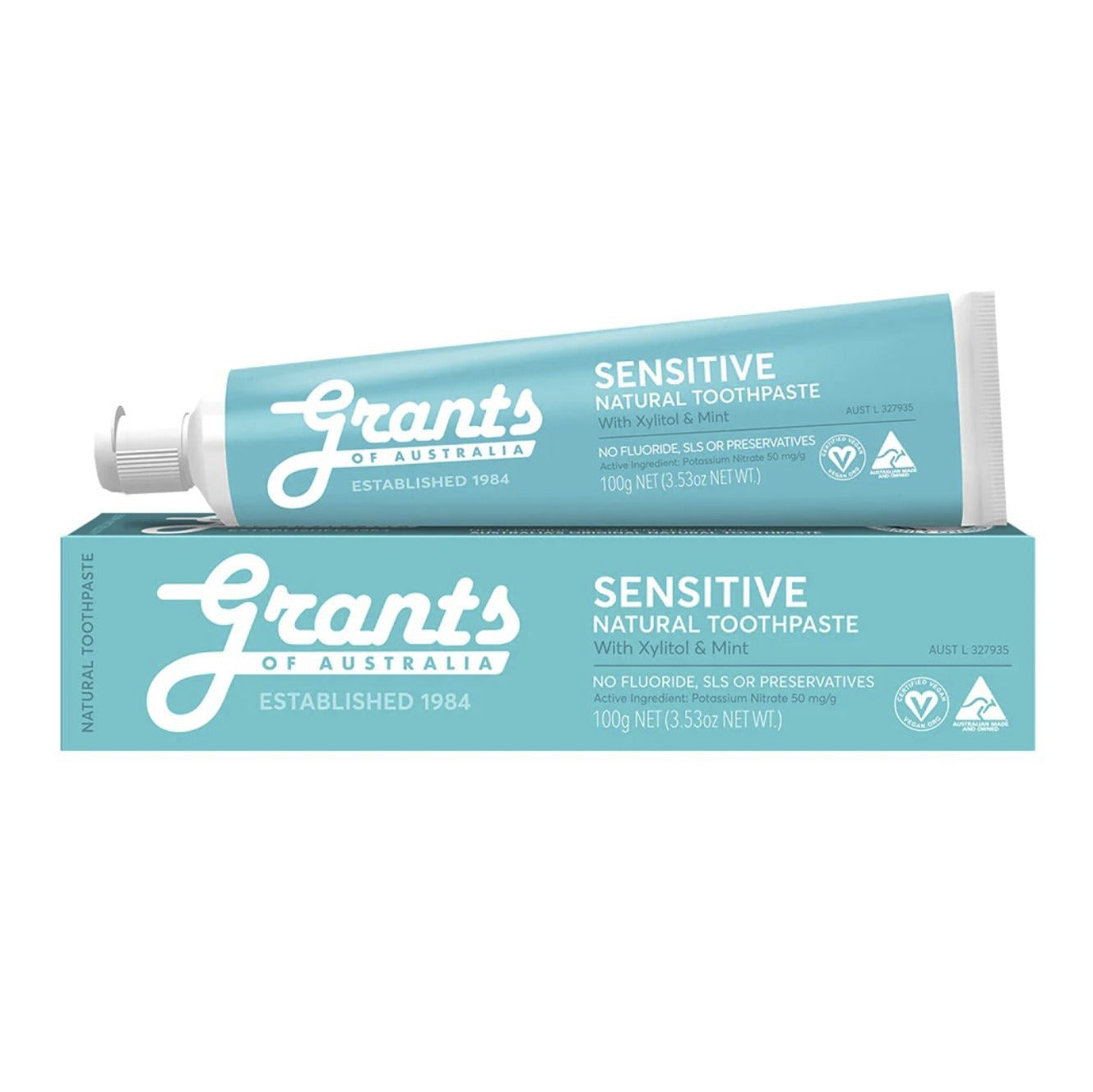 GRANTS Natural Toothpaste Sensitive - Fluoride Free