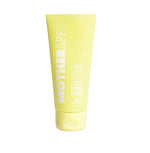 Yellow sunscreen tube labeled 'MOTHER SPF' on a white background