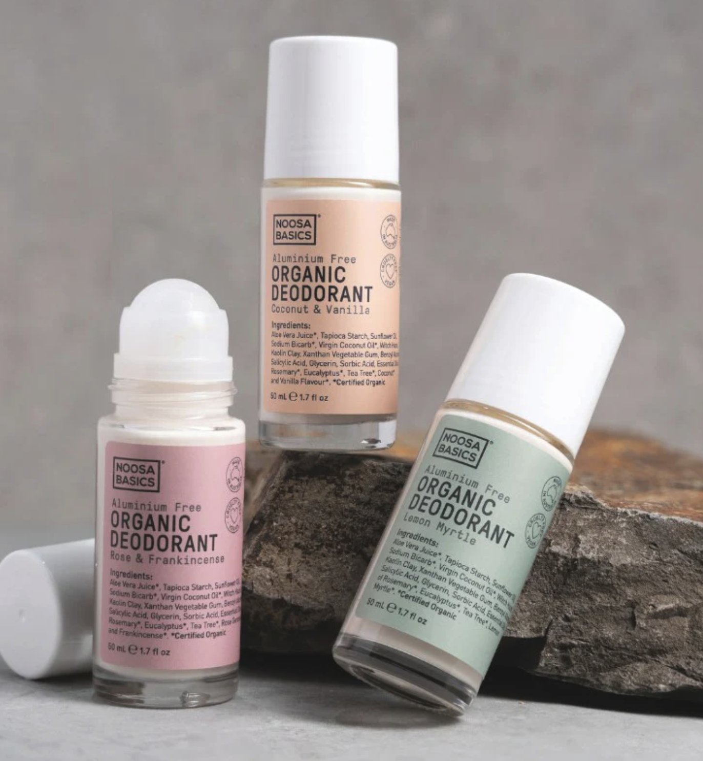 NOOSA BASICS Organic Deodorant Rose & Frankincense