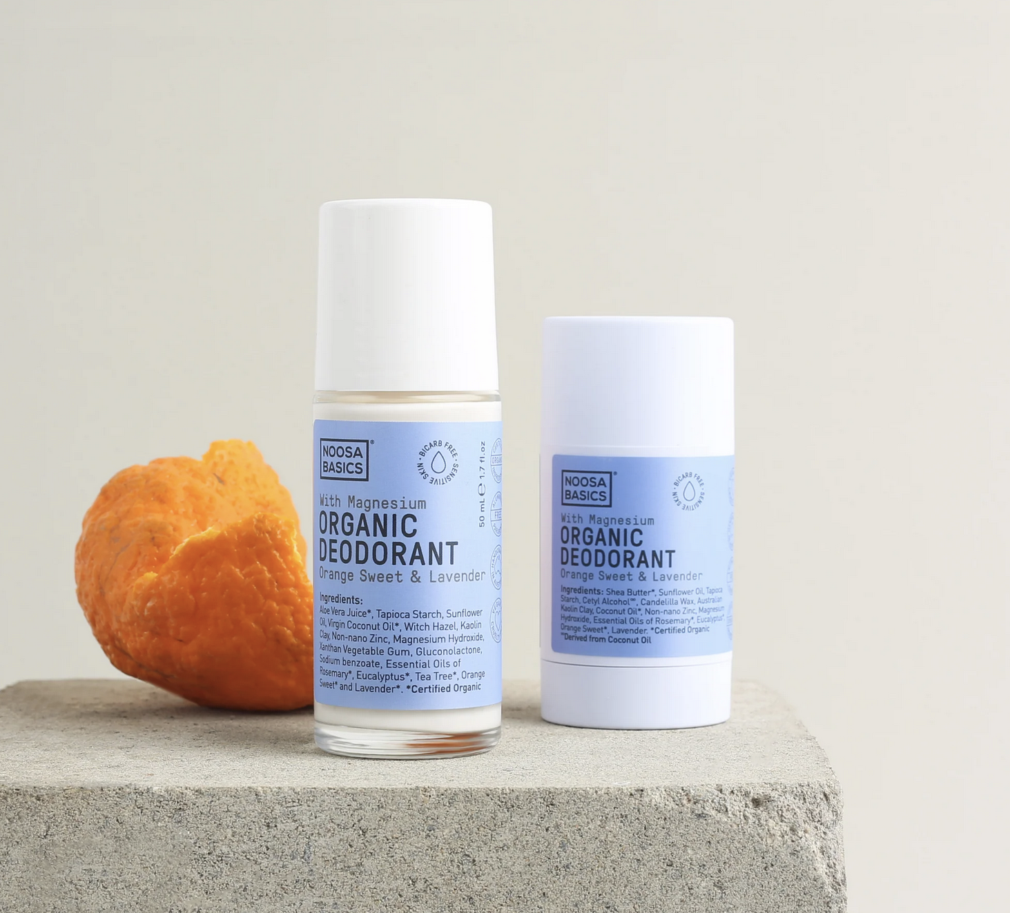 NOOSA BASICS Organic Deodorant Sweet Orange & Lavender