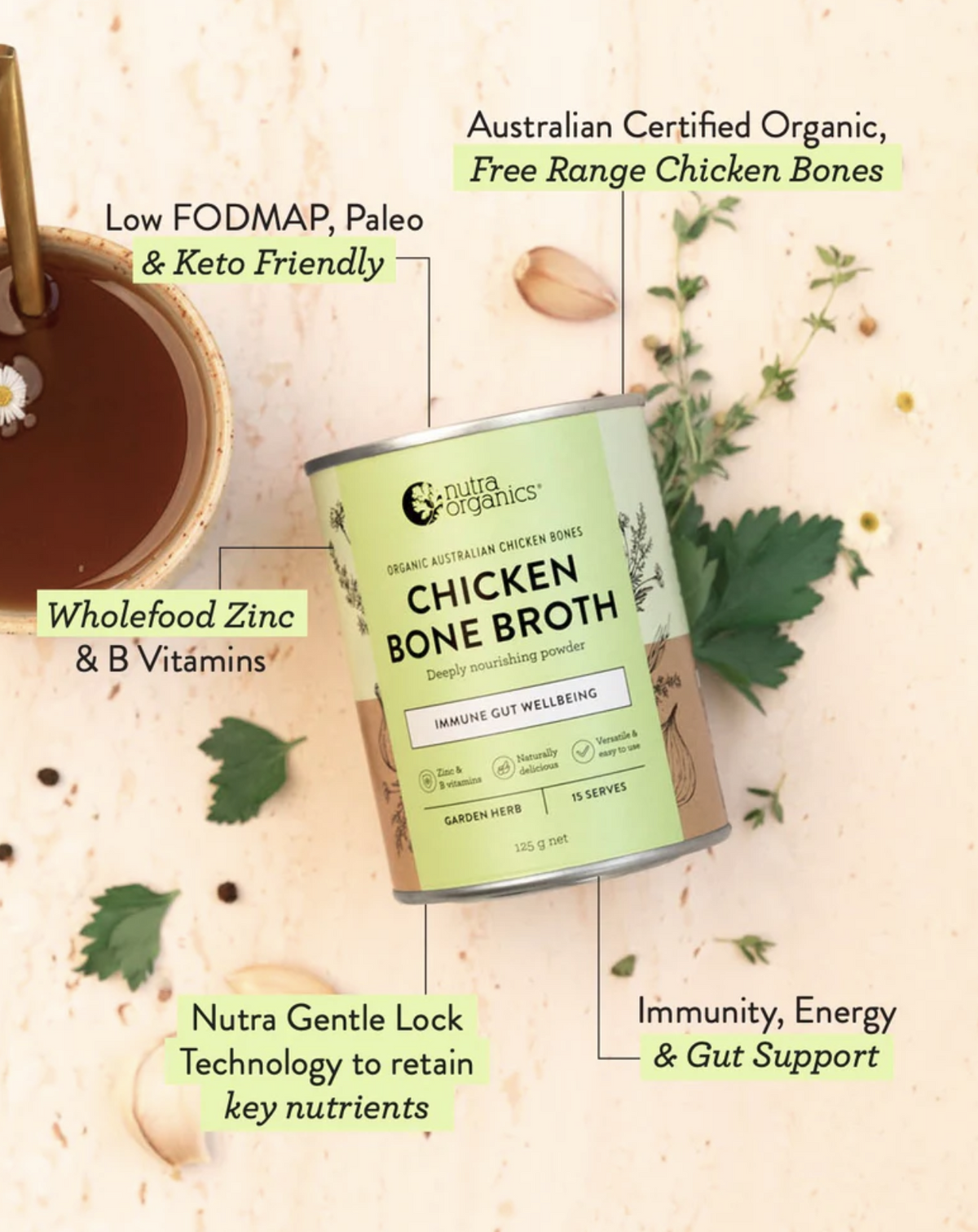 NUTRA NATURALS Chicken Bone Broth