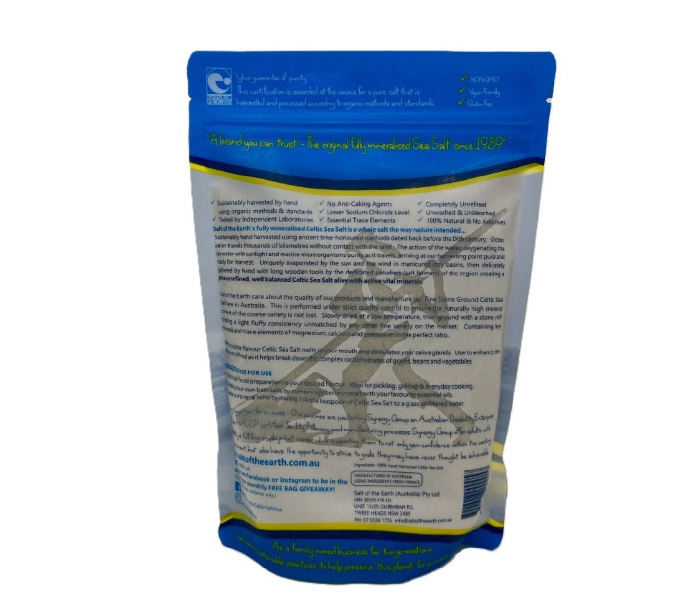 SALT OF THE EARTH - Celtic Sea Salt Stone Ground