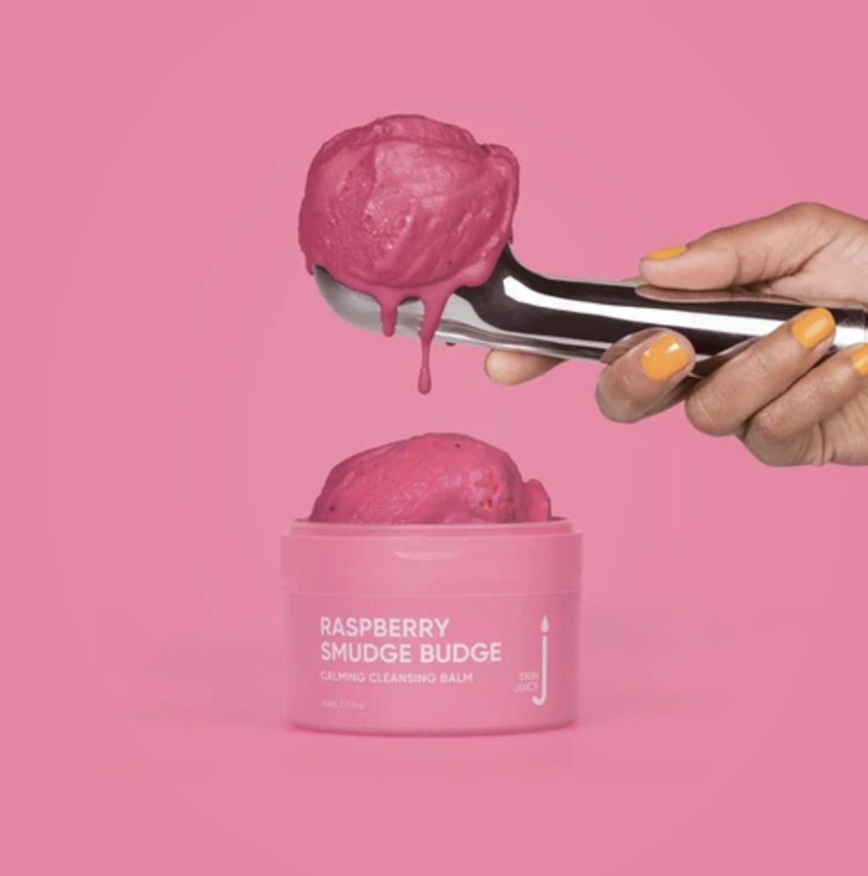 SKIN JUICE Raspberry Smudge Budge Calming Cleansing Balm