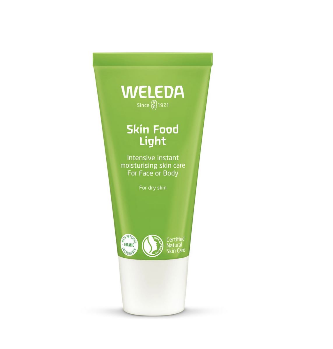 Weleda Skin Food Light tube on a white background