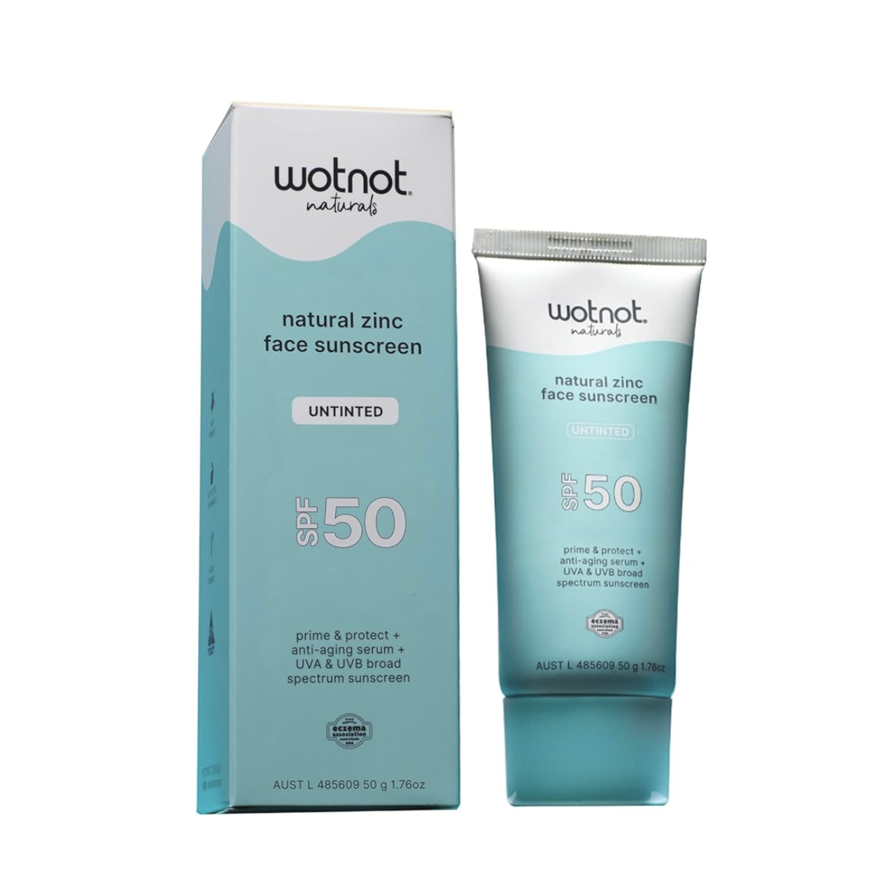 WOTNOT Natural Zinc Face Sunscreen SPF50 | Untinted