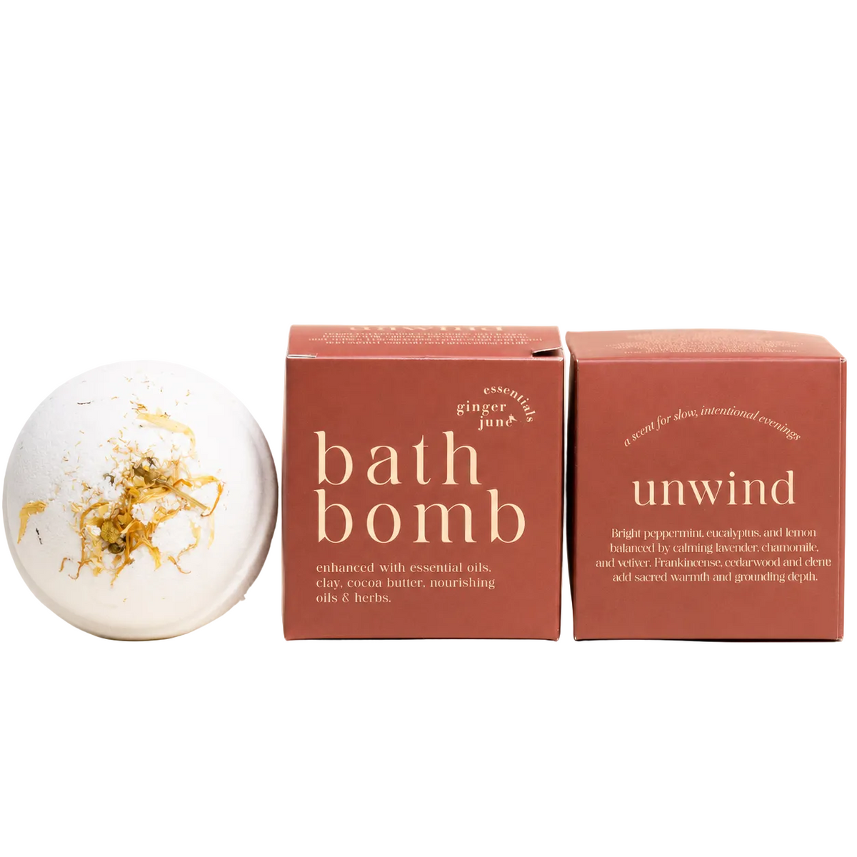 GINGER JUNE CANDLE CO. Bath Bomb | Unwind