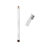 Eyebrow pencil with cap on a white background