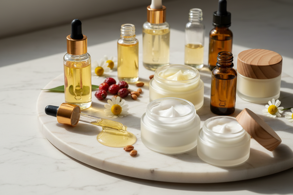 no like creams and facial oils and serums