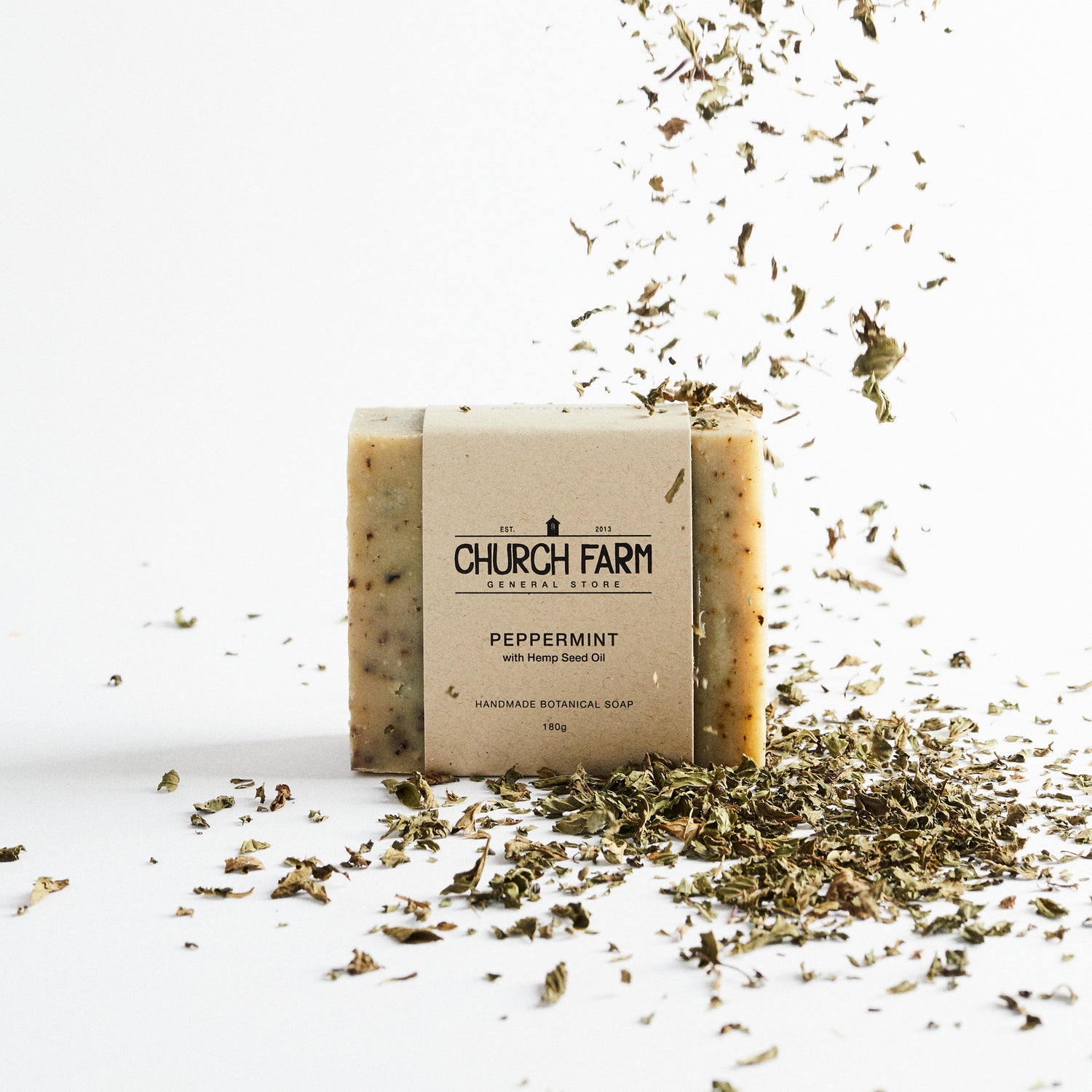 Church Farm Vegan Handmade Soap - Peppermint - Lavender Living