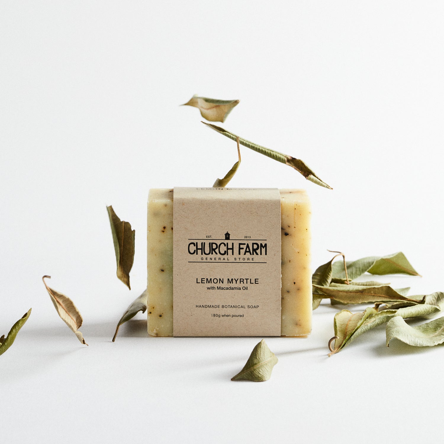 Church Farm Vegan Handmade Soap - Lemon Myrtle - Lavender Living