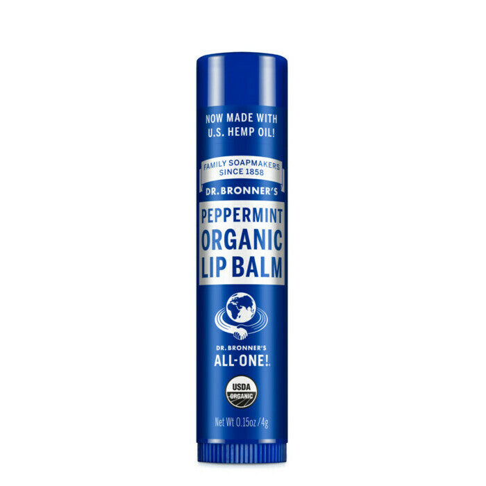 Dr. Bronner's Organic Lip Balm - Peppermint - Lavender Living