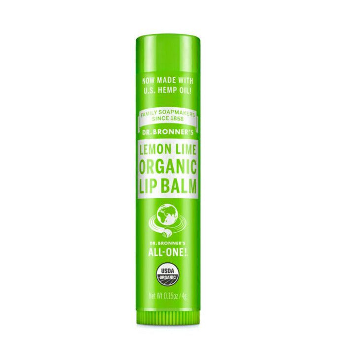 Dr. Bronner's Organic Lip Balm - Lemon Lime - Lavender Living