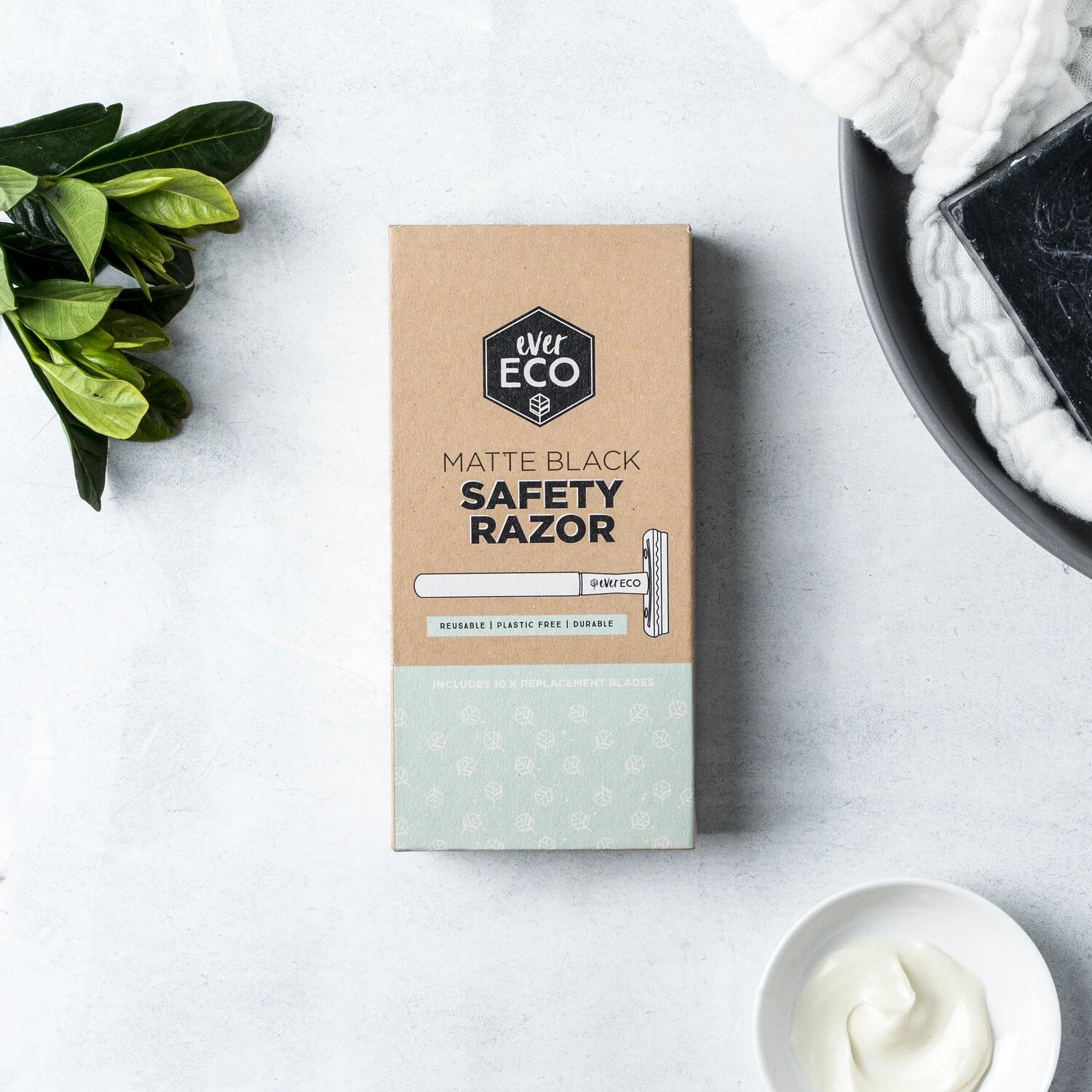 Ever Eco Safety Razor - Matte Black - Lavender Living