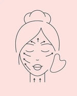 Nutra Organics Beauty Contour Tool Gua Sha - Rose Quartz - Lavender Living