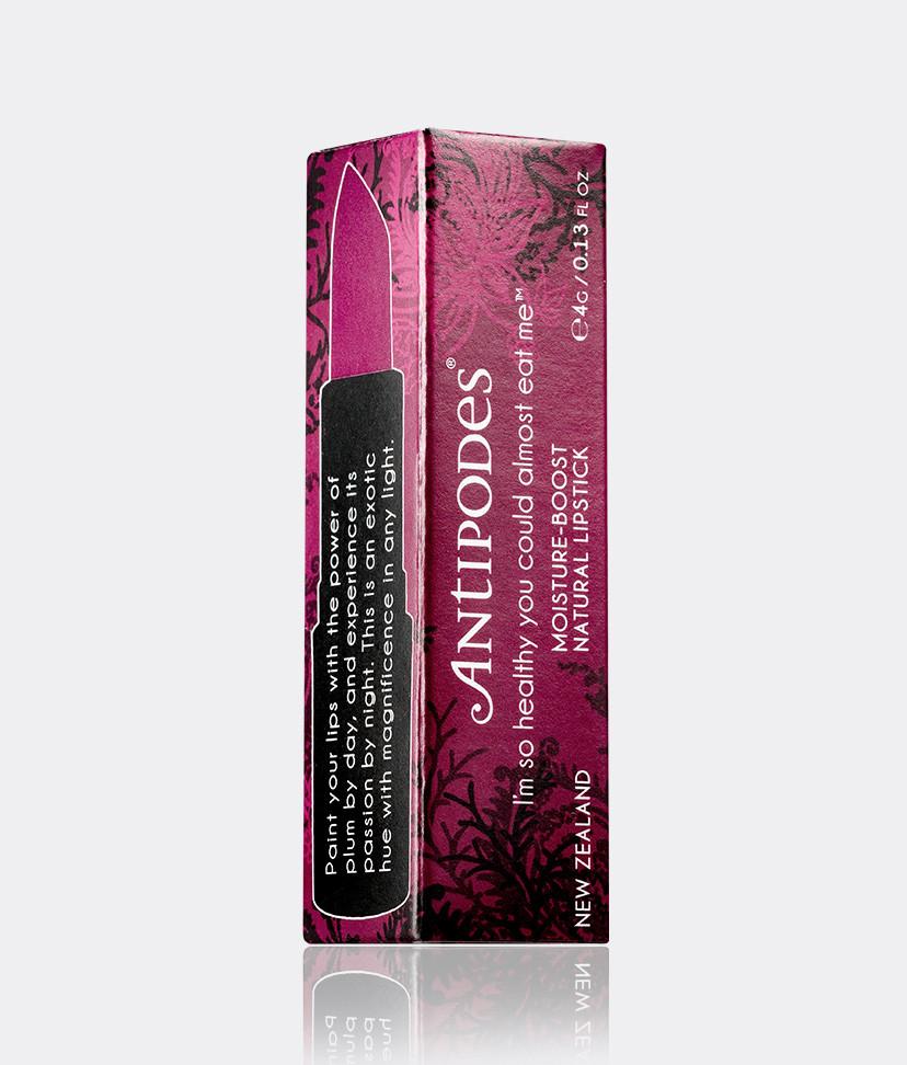 Antipodes Moisture-Boost Natural Lipstick - Oriental Bay Plum - Lavender Living
