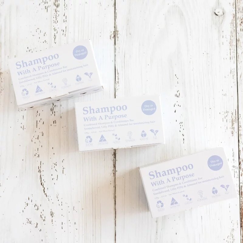 Shampoo With A Purpose Shampoo & Conditioner Bar - Dry or Damaged - Lavender Living